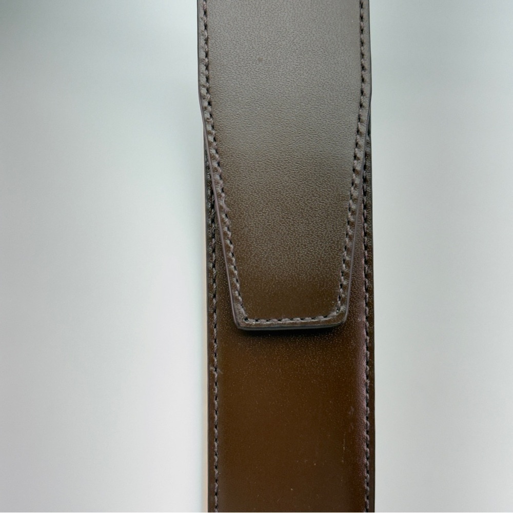 Coach Brown Calfskin Leather Belt - Picture 6 of 8